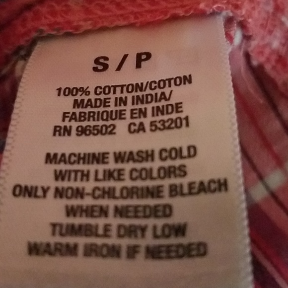 Aeropostale Plaid Cotton Women's shirt SP - Picture 6 of 6